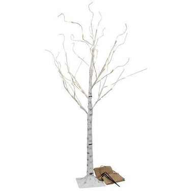 Electric Birch Tree w/48 Lights, 4ft - The Fox Decor